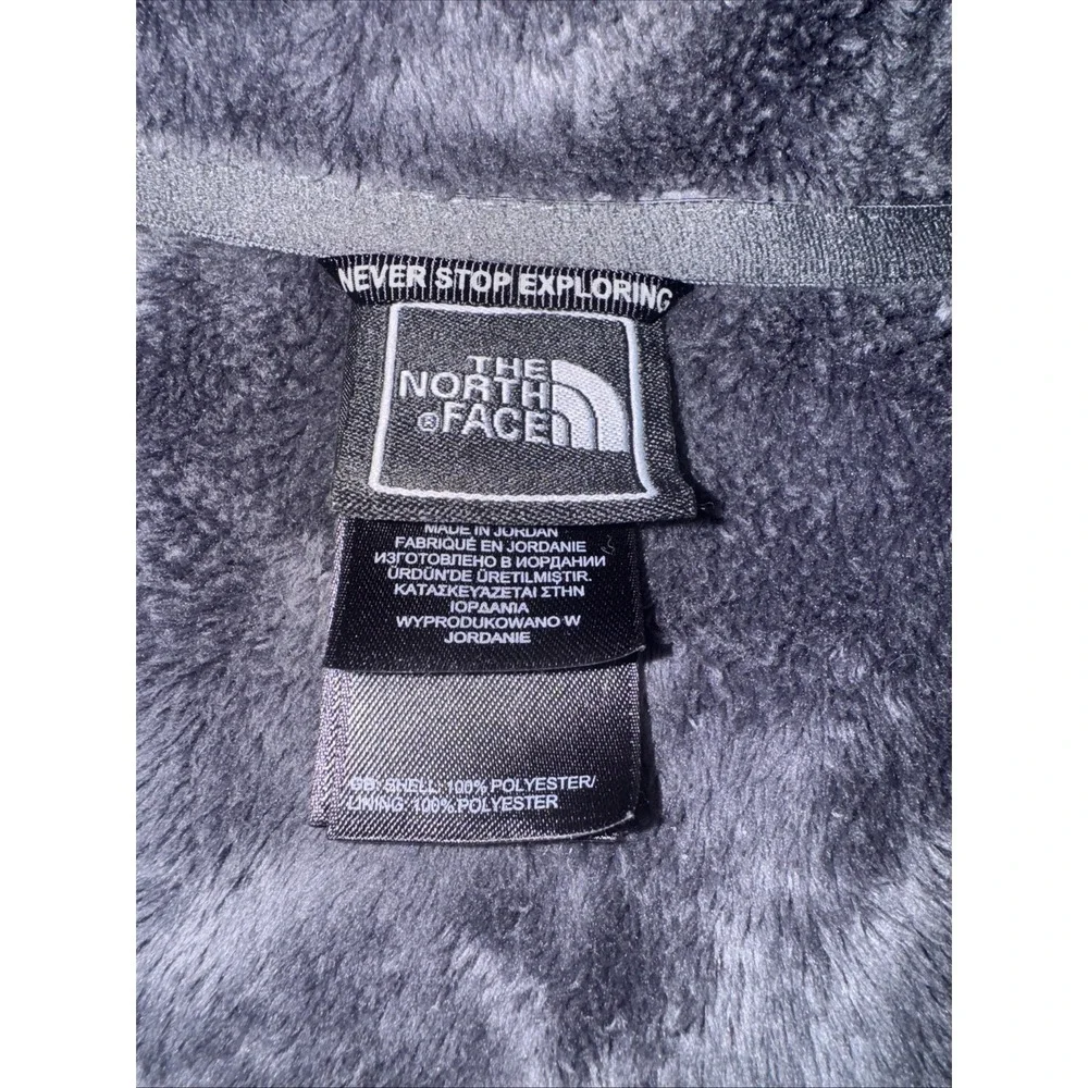 North Face Jacket Mens Small Blue Gray Soft Shell Fleece Lined Full Zip Outdoors